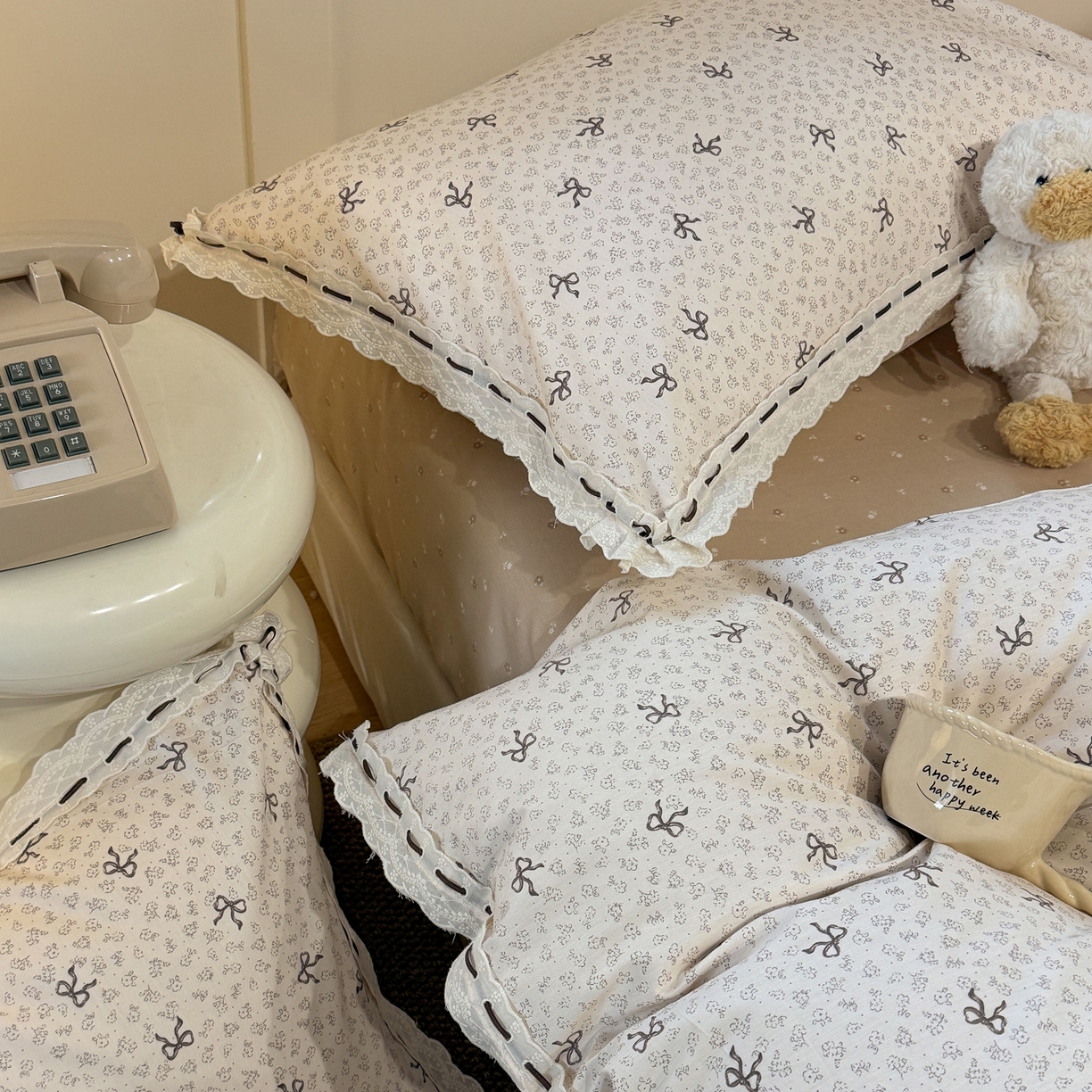 91家纺网 家纺一手货源 找家纺 澳萝拉 2026新款全棉法式小清新复古碎花四件套 黛西