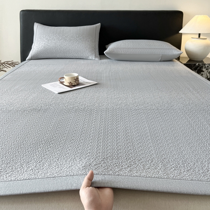 91家纺网 家纺一手货源 找家纺 （总）雅居纺家纺 2026新款A类加厚三明治底星空提花凉感席床单款凉席席子