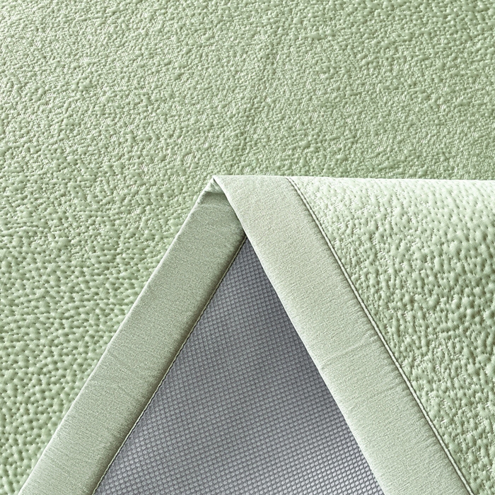 91家纺网 家纺一手货源 找家纺 雅居纺家纺 2026新款A类加厚三明治底星空提花凉感席床单款凉席席子 星空-绿