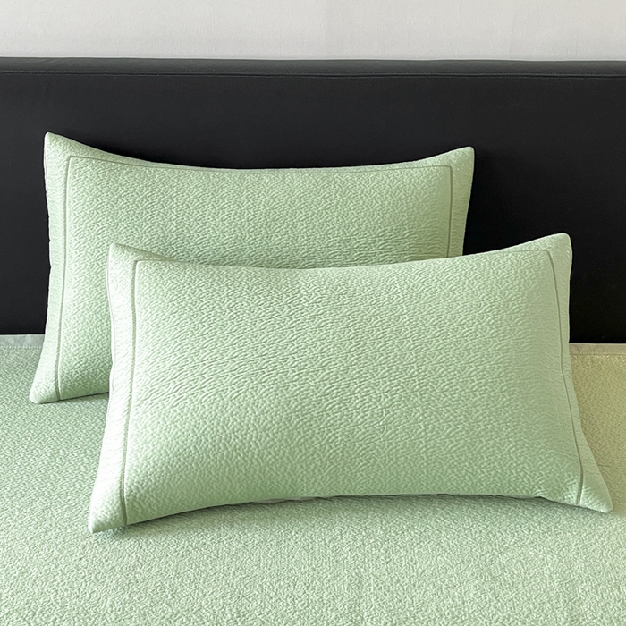 91家纺网 家纺一手货源 找家纺 雅居纺家纺 2026新款A类加厚三明治底星空提花凉感席床单款凉席席子 星空-绿