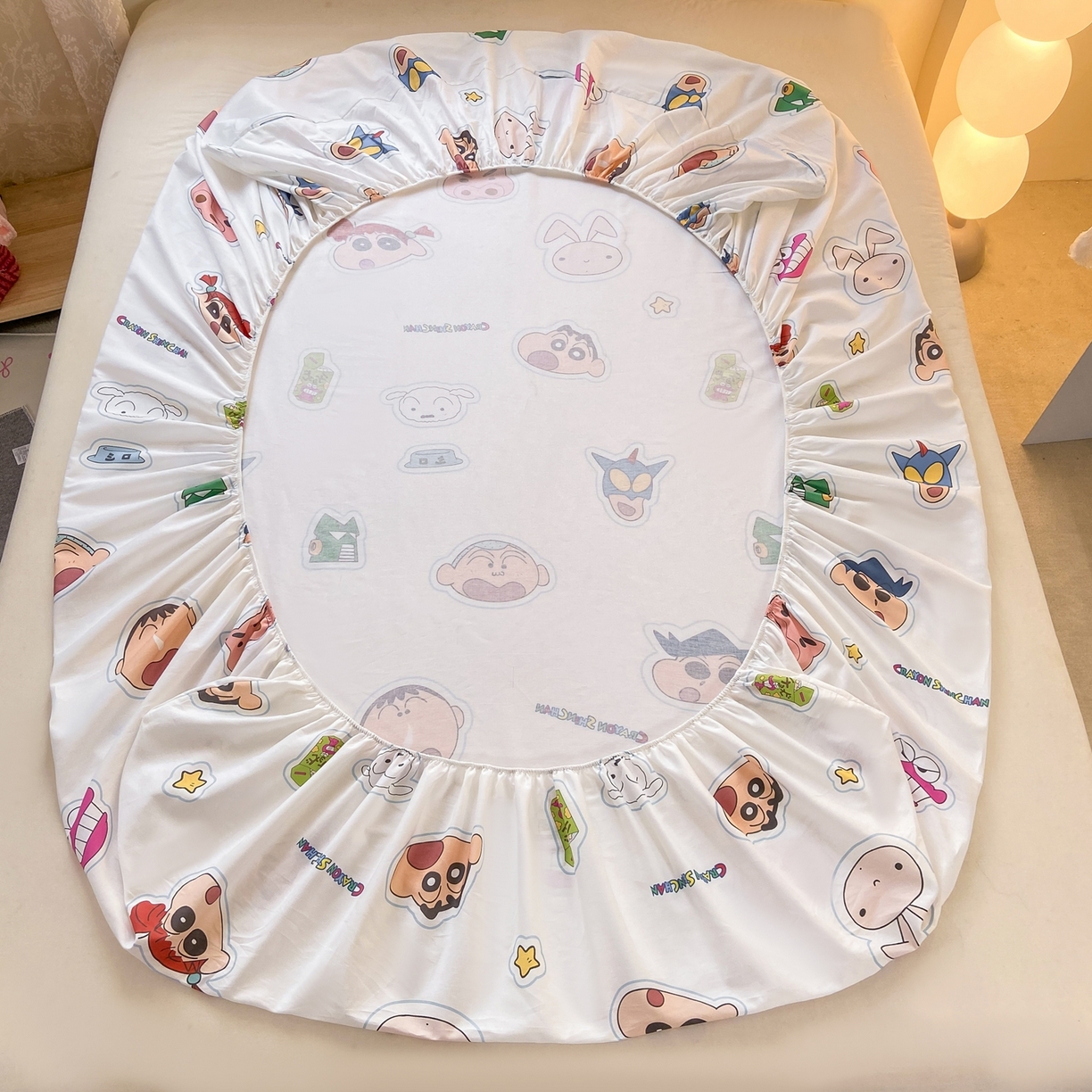 91家纺网 家纺一手货源 找家纺 博雅 2026新款蜡笔小新正版授权全棉纯棉小版单床笠床笠单件 小版-小兔蜡笔小新