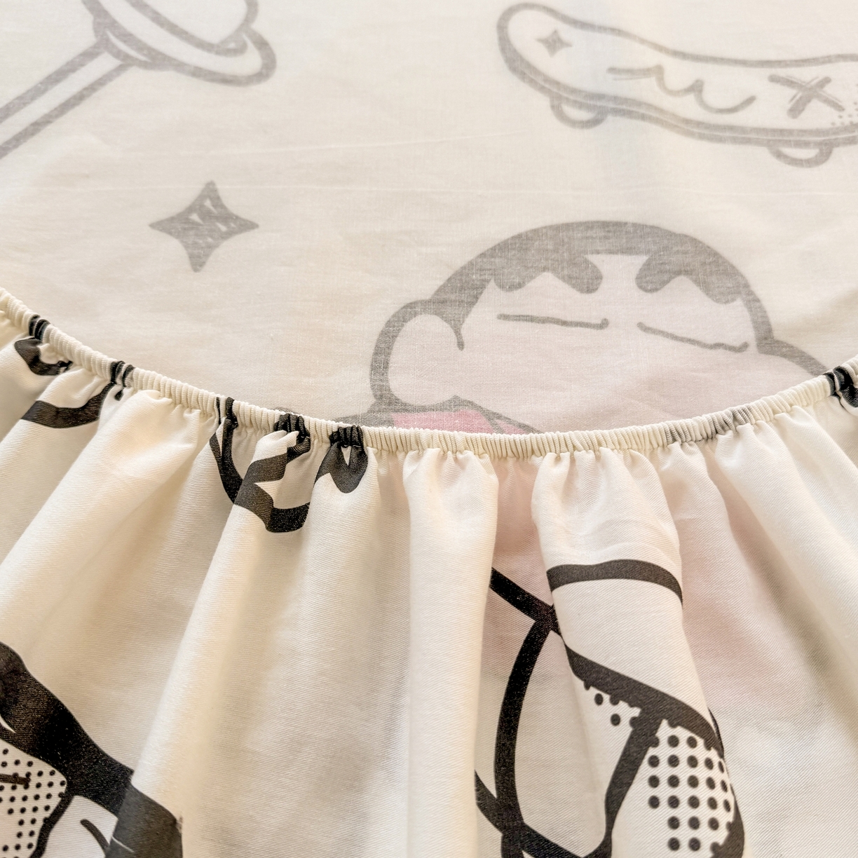 91家纺网 家纺一手货源 找家纺 博雅 2026新款蜡笔小新正版授权全棉纯棉小版单床笠床笠单件 小版-绘画蜡笔小新