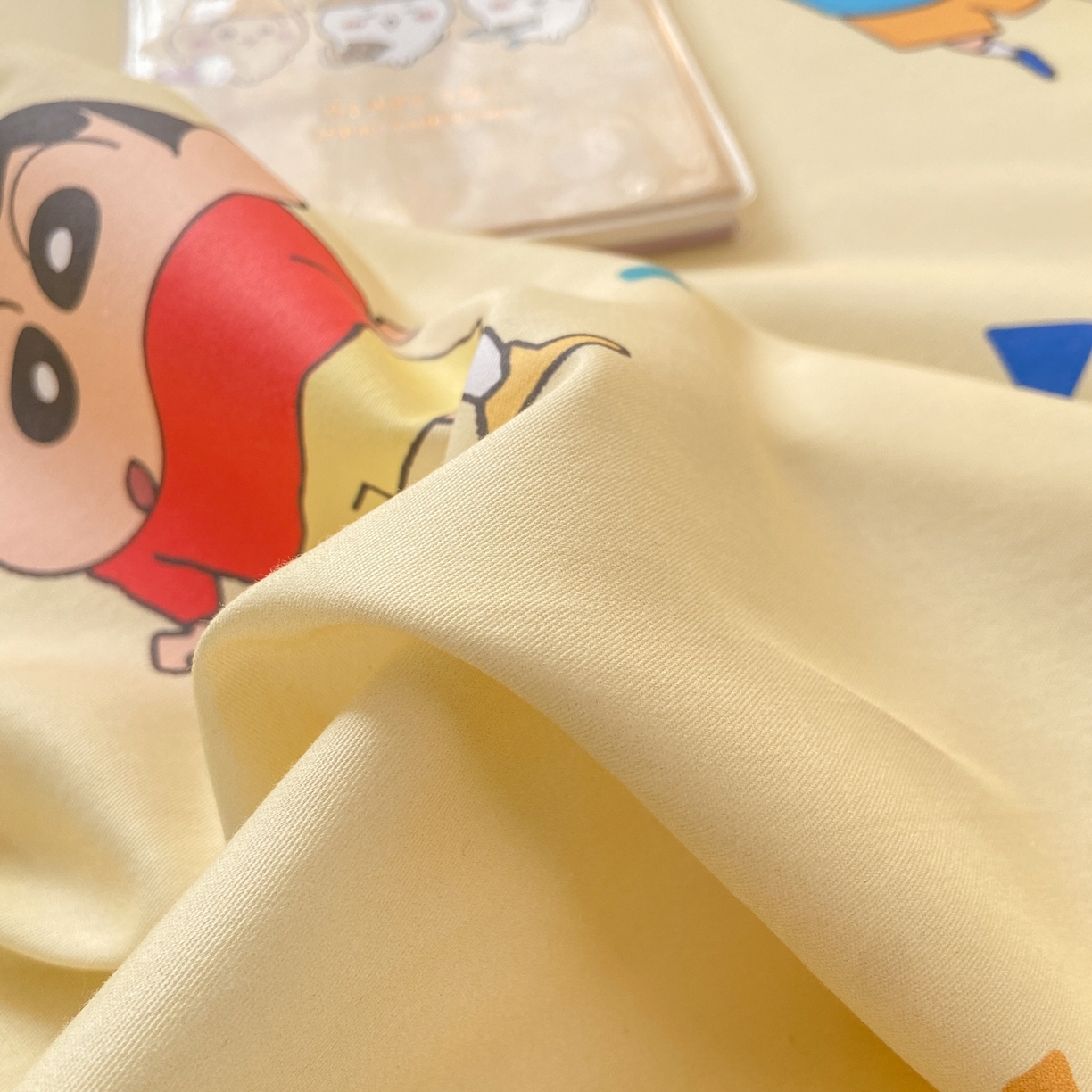 91家纺网 家纺一手货源 找家纺 博雅 2026新款蜡笔小新正版授权全棉纯棉小版单床笠床笠单件 小版-黄油蜡笔小新