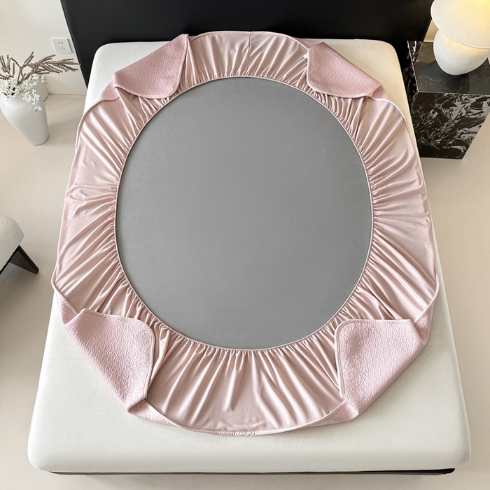 91家纺网 家纺一手货源 找家纺 （总）雅居纺家纺 2026新款A类加厚三明治底星空提花凉感席床笠款凉席席子