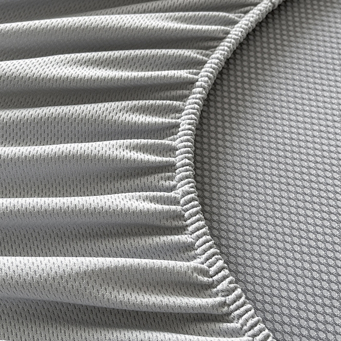 91家纺网 家纺一手货源 找家纺 雅居纺家纺 2026新款A类加厚三明治底星空提花凉感席床笠款凉席席子 星空-灰