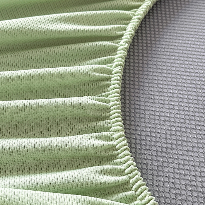 91家纺网 家纺一手货源 找家纺 雅居纺家纺 2026新款A类加厚三明治底星空提花凉感席床笠款凉席席子 星空-绿