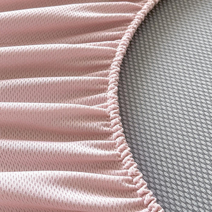 91家纺网 家纺一手货源 找家纺 雅居纺家纺 2026新款A类加厚三明治底星空提花凉感席床笠款凉席席子 星空-粉