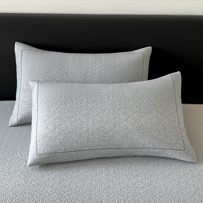 91家纺网 家纺一手货源 找家纺 雅居纺家纺 2026新款A类加厚三明治底星空提花凉感席床笠款凉席席子 星空-灰