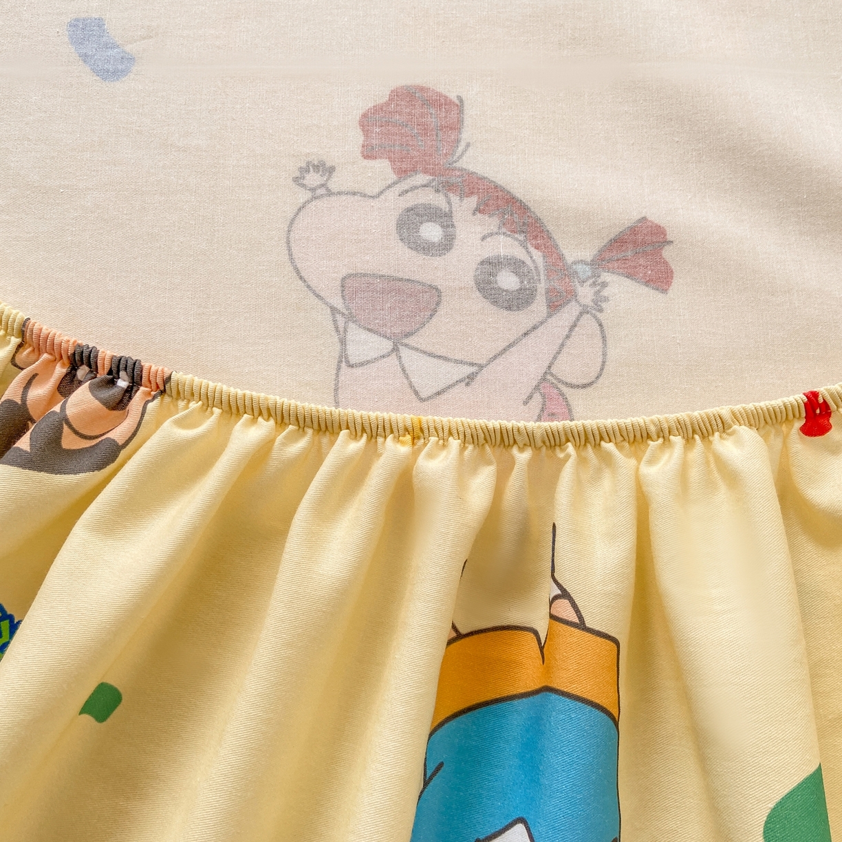 91家纺网 家纺一手货源 找家纺 博雅 2026新款蜡笔小新正版授权全棉纯棉小版单床笠床笠单件 小版-黄油蜡笔小新