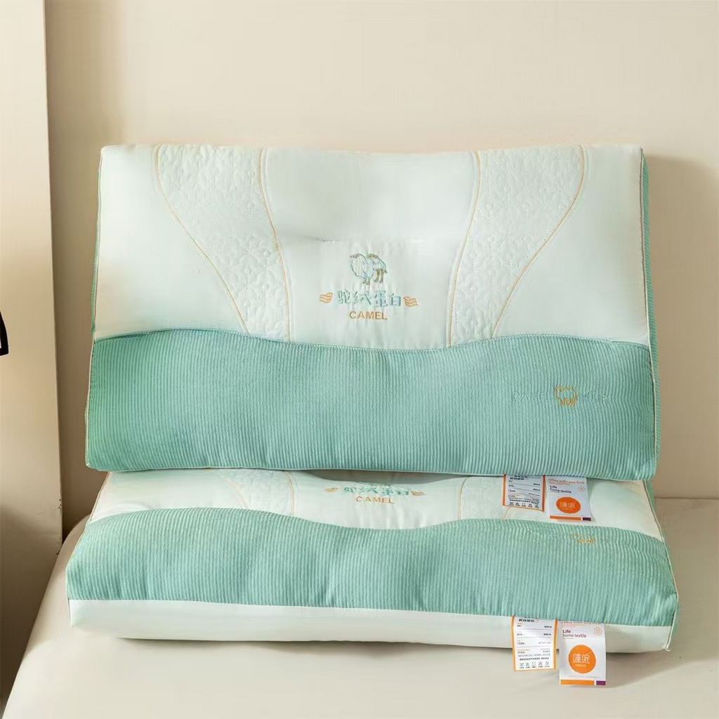 91家纺网 家纺一手货源 找家纺 （总）轩琪家纺 2026新款驼绒蛋白枕芯