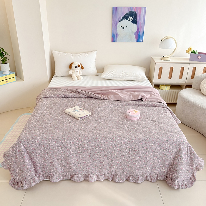 归属 2026春夏新款古法仿棉夏被夏凉被空调被系列 悠悠花园