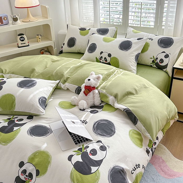 91家纺网 家纺一手货源 找家纺 （总）宇彬家纺 2026直播新款13070全棉纯棉印花单双人被套喷气小清新简约热款学生被罩