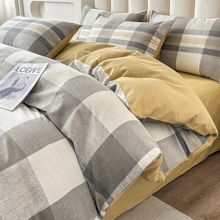 91家纺网 家纺一手货源 找家纺 （总）宇彬家纺 2026直播新款13070全棉纯棉印花单双人被套喷气小清新简约热款学生被罩