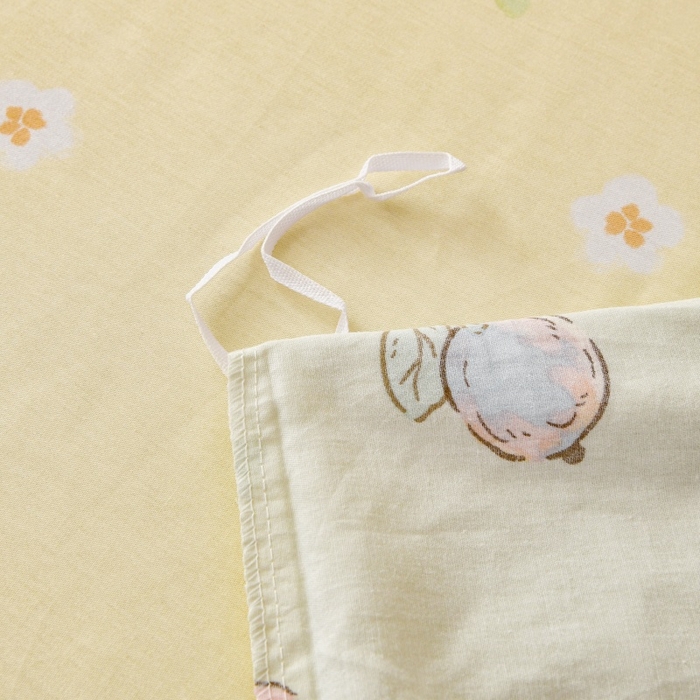 91家纺网 家纺一手货源 找家纺 宇彬家纺 2026直播新款13070全棉纯棉印花单双人被套喷气小清新简约热款学生被罩 硕果