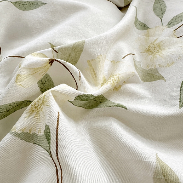 91家纺网 家纺一手货源 找家纺 宇彬家纺 2026直播新款13070全棉纯棉印花单双人被套喷气小清新简约热款学生被罩 白藤