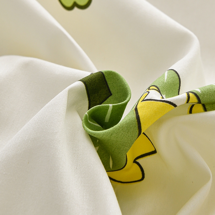 91家纺网 家纺一手货源 找家纺 宇彬家纺 2026直播新款13070全棉纯棉印花单双人被套喷气小清新简约热款学生被罩 侏罗纪