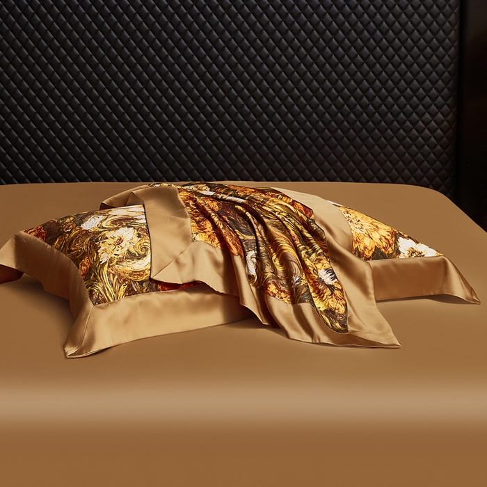 91家纺网 家纺一手货源 找家纺 （总）至爱今生 2026新款数码印花长绒棉四件套-繁花似锦