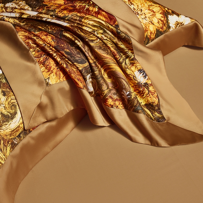 91家纺网 家纺一手货源 找家纺 （总）至爱今生 2026新款数码印花长绒棉四件套-繁花似锦