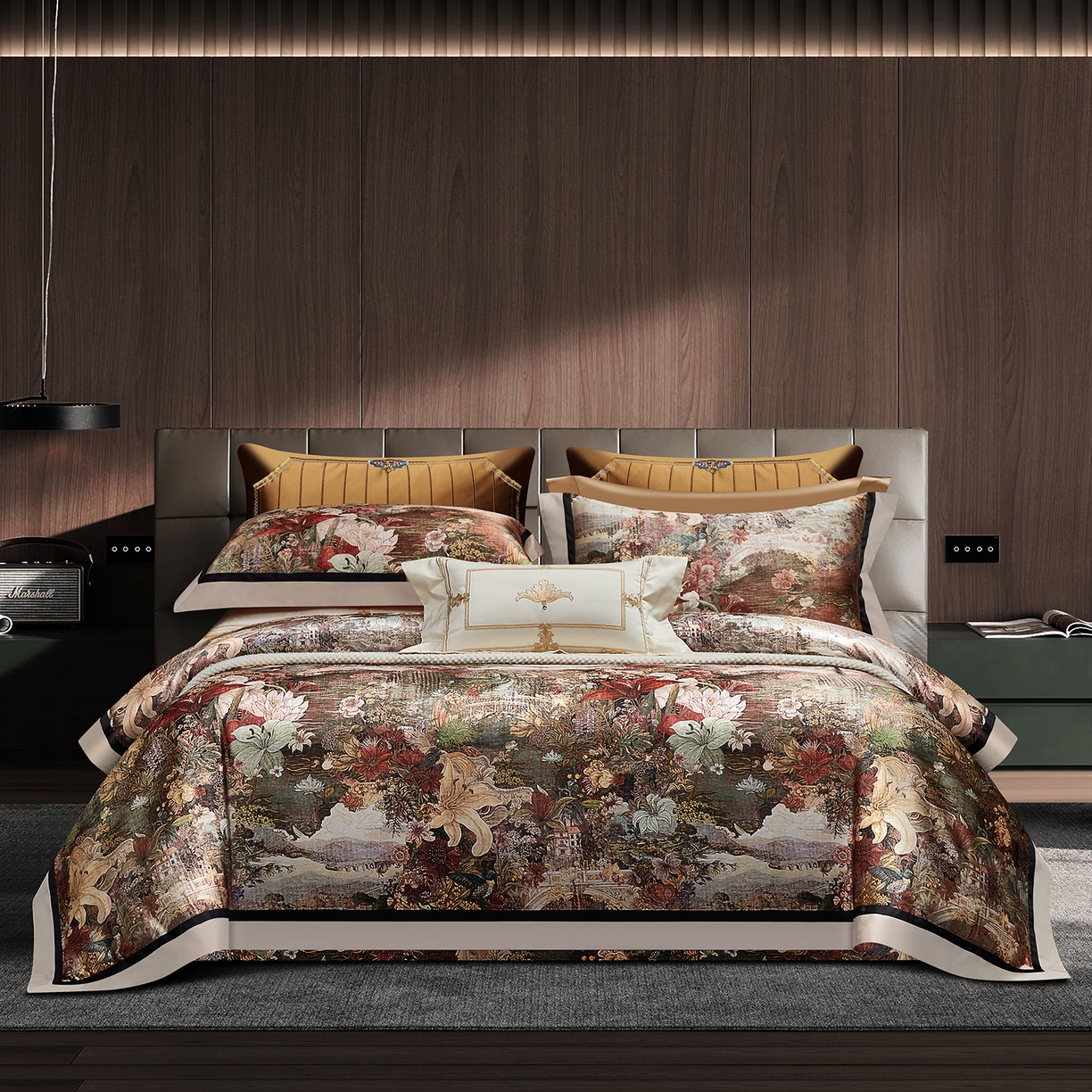 （总）至爱今生 2026新款数码印花长绒棉四件套-仲夏夜