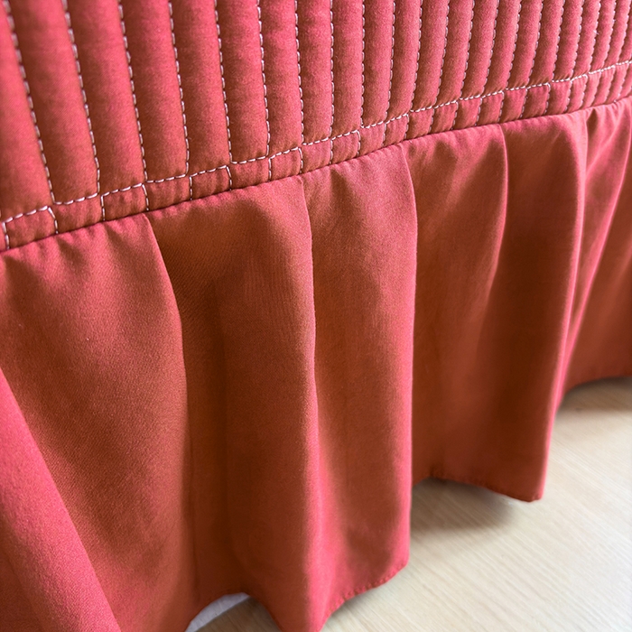 91家纺网 家纺一手货源 找家纺 锦格家纺 2026春夏新款古法水洗棉花边床盖款四件套 茉之语