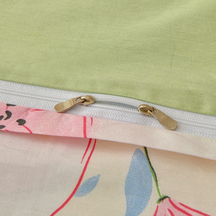 91家纺网 家纺一手货源 找家纺 宇彬家纺 2026直播新款13070全棉纯棉印花单双人被套喷气小清新简约热款学生被罩 青棠涧