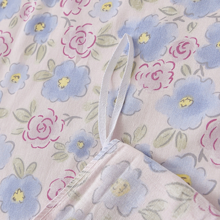 91家纺网 家纺一手货源 找家纺 宇彬家纺 2026直播新款13070全棉纯棉印花单双人被套喷气小清新简约热款学生被罩 花语嫣然