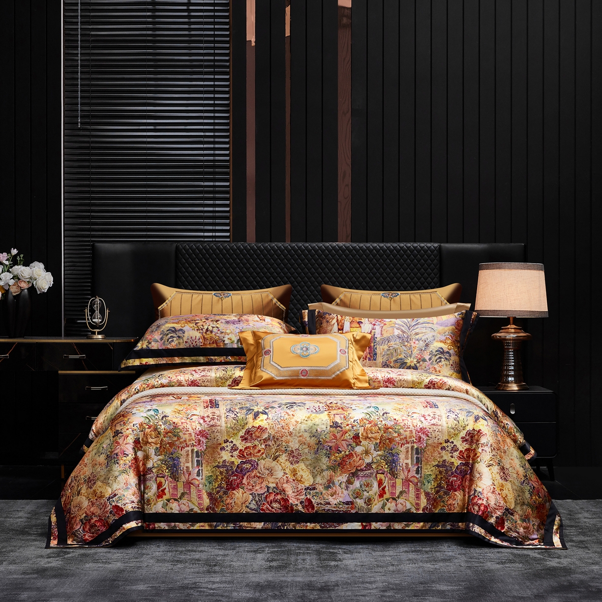 91家纺网 家纺一手货源 找家纺 （总）至爱今生 2026新款数码印花长绒棉四件套-御尊