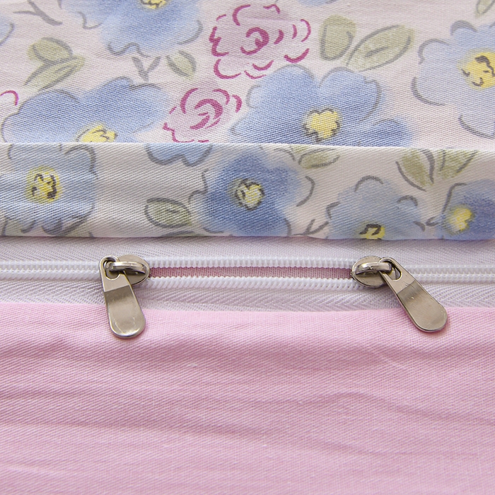 91家纺网 家纺一手货源 找家纺 宇彬家纺 2026直播新款13070全棉纯棉印花单双人被套喷气小清新简约热款学生被罩 花语嫣然