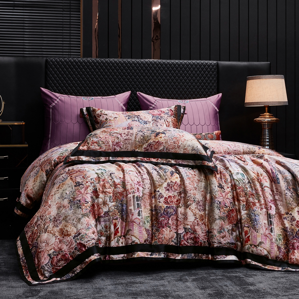 91家纺网 家纺一手货源 找家纺 （总）至爱今生 2026新款数码印花长绒棉四件套-御尊