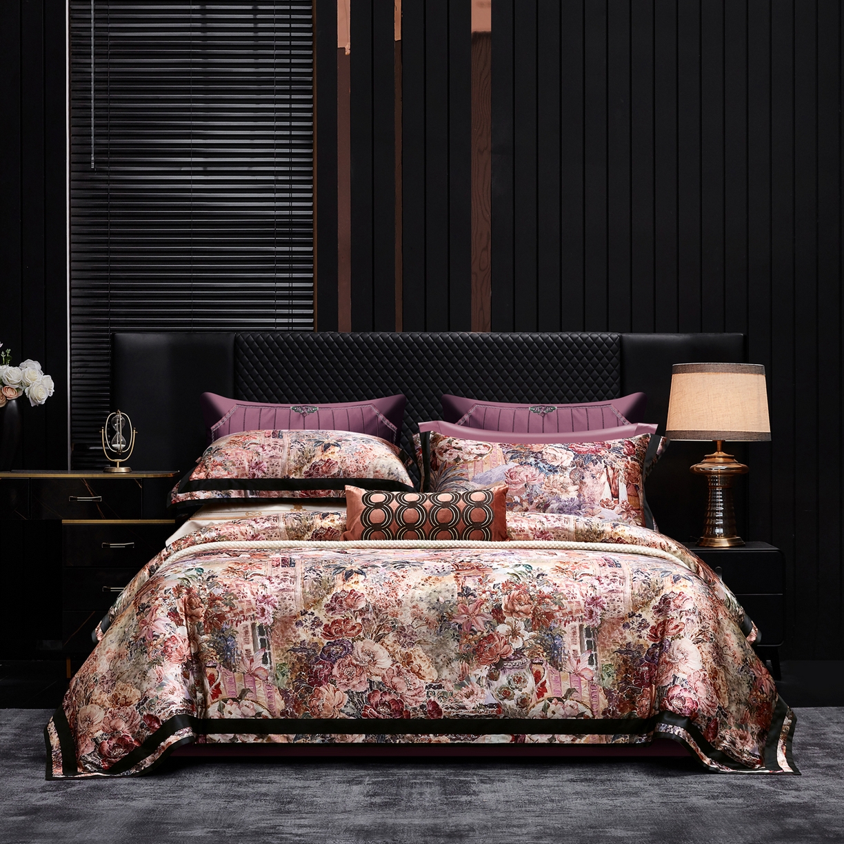 91家纺网 家纺一手货源 找家纺 （总）至爱今生 2026新款数码印花长绒棉四件套-御尊