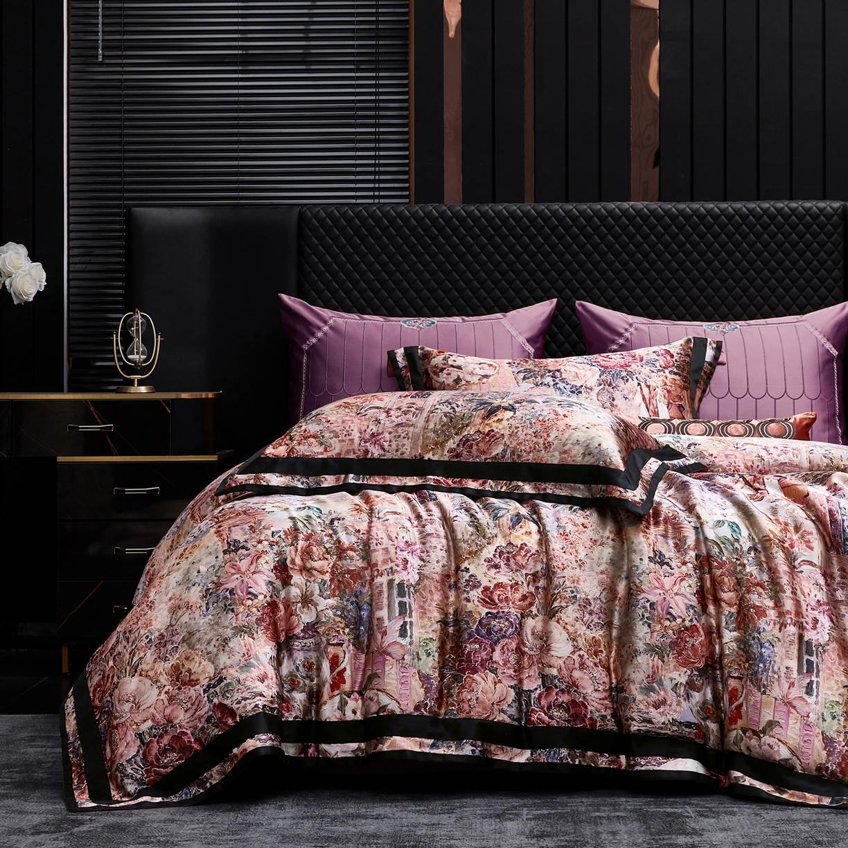 91家纺网 家纺一手货源 找家纺 （总）至爱今生 2026新款数码印花长绒棉四件套-御尊