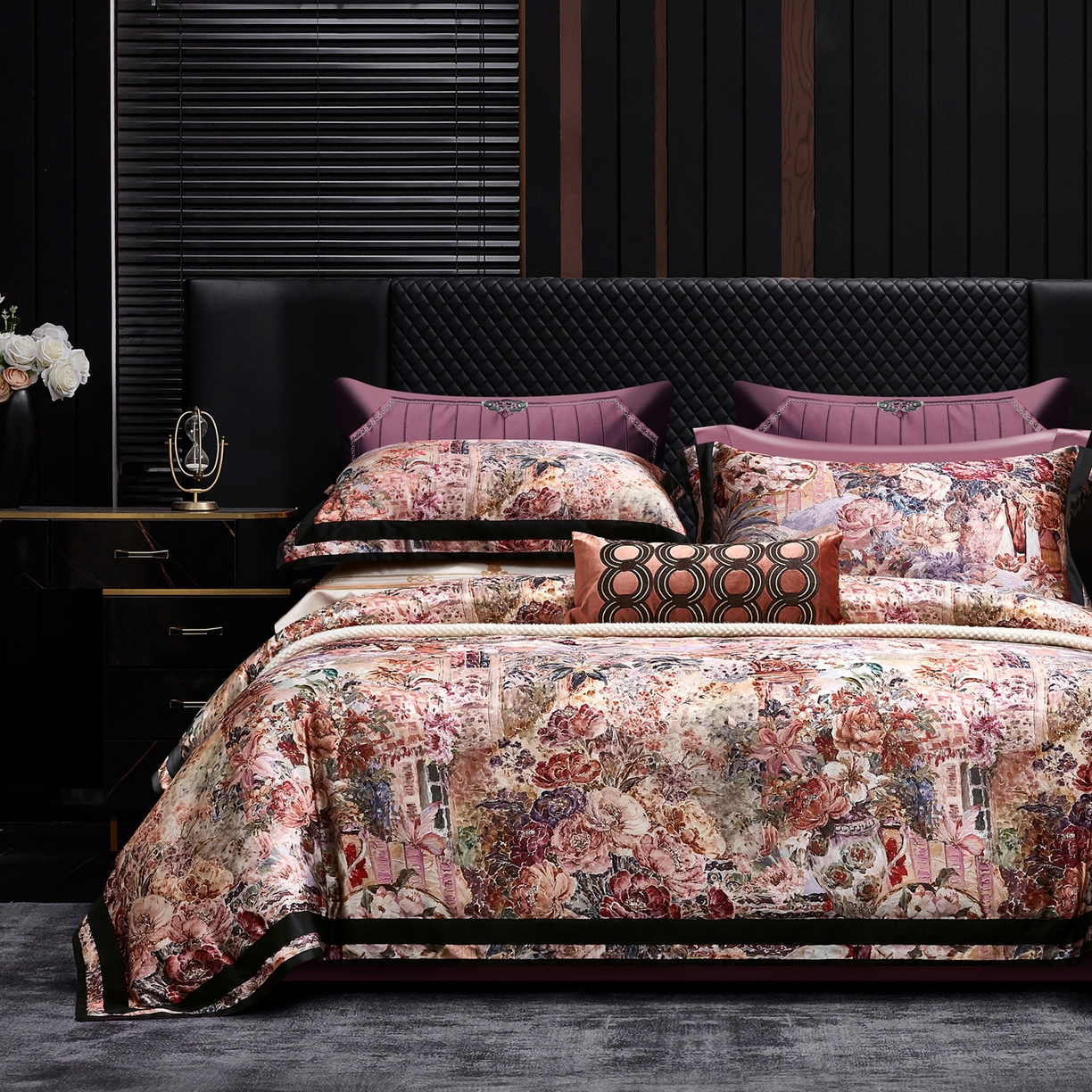 91家纺网 家纺一手货源 找家纺 （总）至爱今生 2026新款数码印花长绒棉四件套-御尊