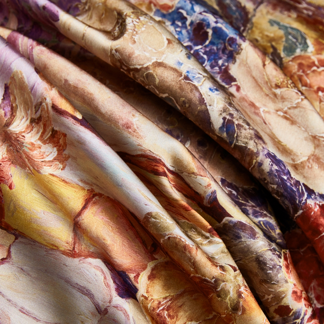 91家纺网 家纺一手货源 找家纺 至爱今生 2026新款数码印花长绒棉四件套-御尊 御尊-橙