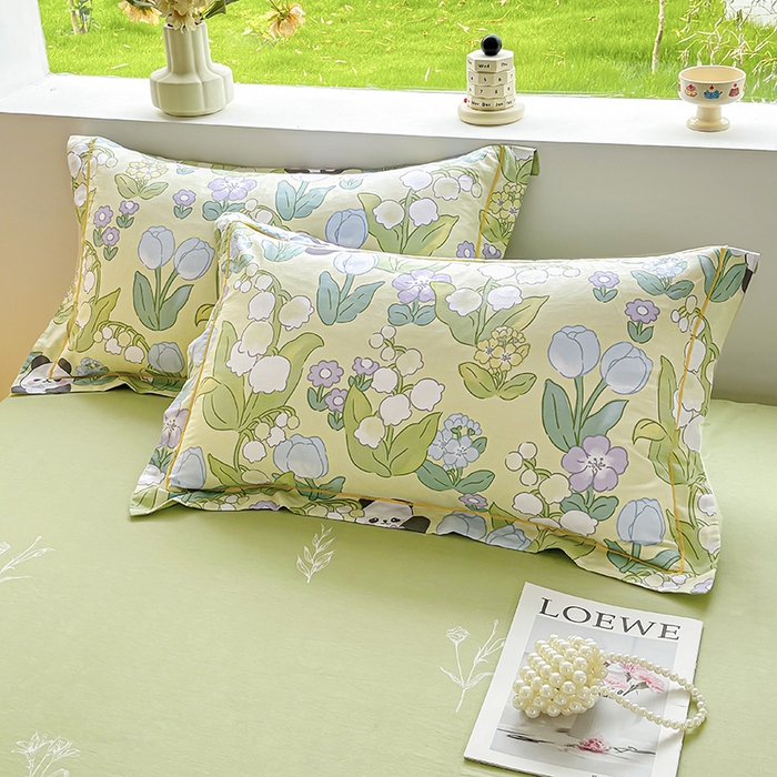 91家纺网 家纺一手货源 找家纺 宇彬家纺 2026直播新款13070全棉纯棉印花单双人被套喷气小清新简约热款学生被罩 恋恋夏日