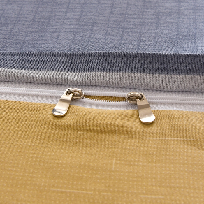 91家纺网 家纺一手货源 找家纺 宇彬家纺 2026直播新款13070全棉纯棉印花单双人被套喷气小清新简约热款学生被罩 静雅格韵