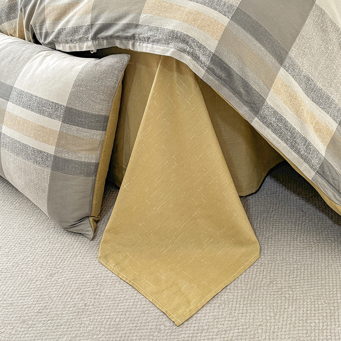 91家纺网 家纺一手货源 找家纺 宇彬家纺 2026直播新款13070全棉纯棉印花单双人被套喷气小清新简约热款学生被罩 冬日街灯-咖