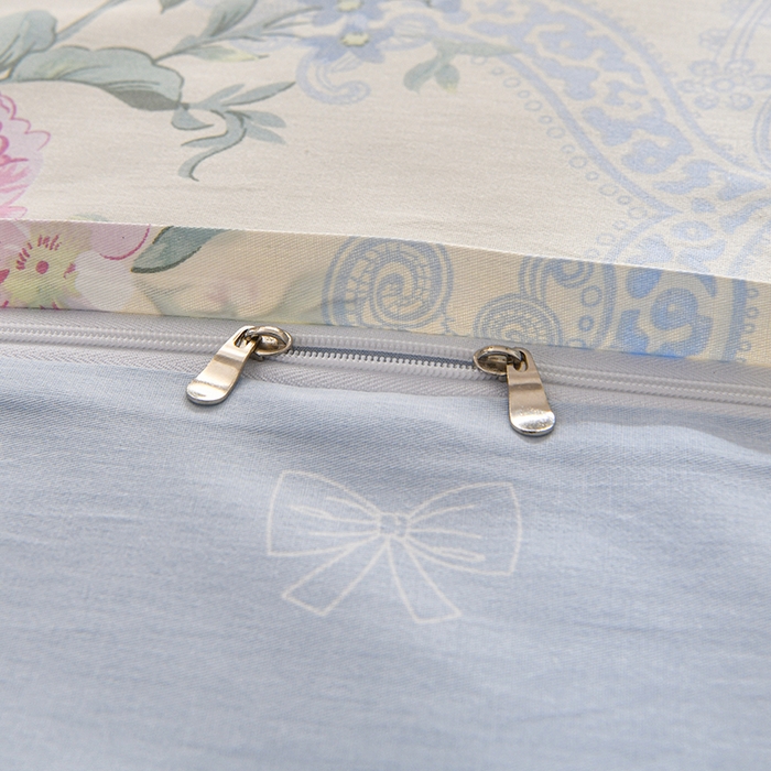 91家纺网 家纺一手货源 找家纺 宇彬家纺 2026直播新款13070全棉纯棉印花单双人被套喷气小清新简约热款学生被罩 琉璃如梦