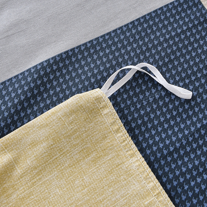 91家纺网 家纺一手货源 找家纺 宇彬家纺 2026直播新款13070全棉纯棉印花单双人被套喷气小清新简约热款学生被罩 多彩三角