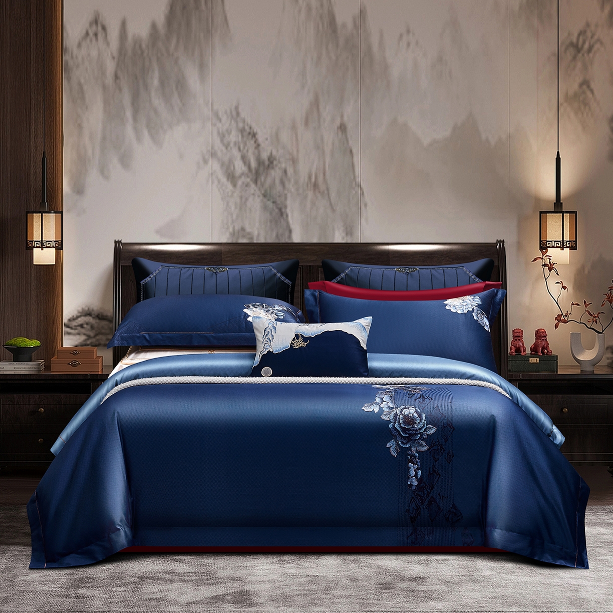 （总）至爱今生 2026新款数码印花长绒棉四件套-新魅宴