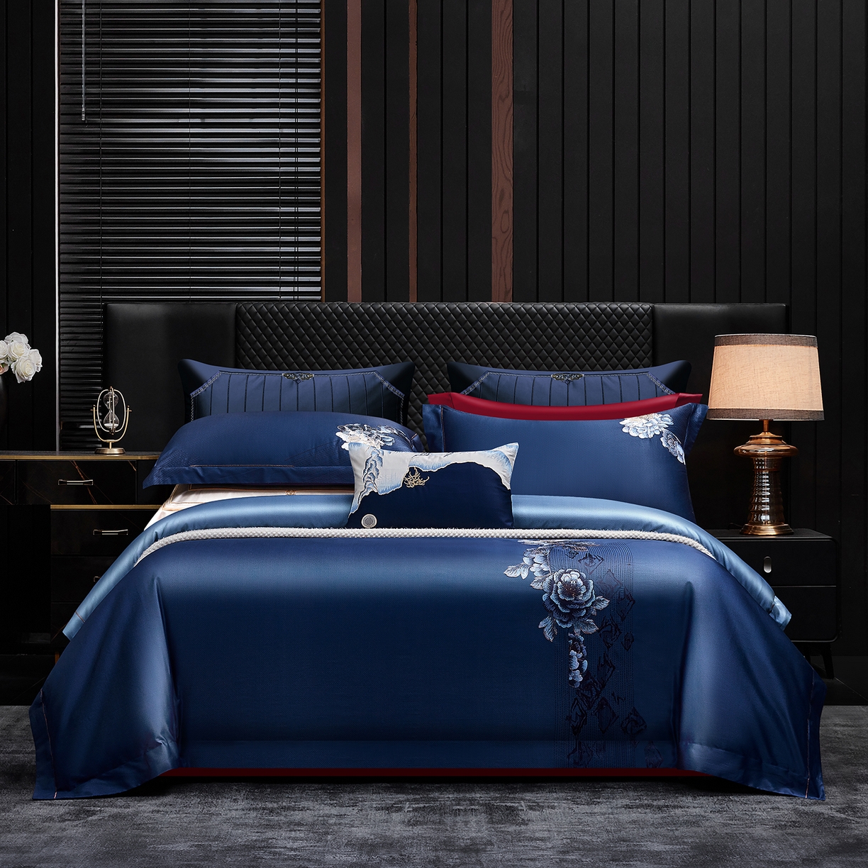 91家纺网 家纺一手货源 找家纺 （总）至爱今生 2026新款数码印花长绒棉四件套-新魅宴