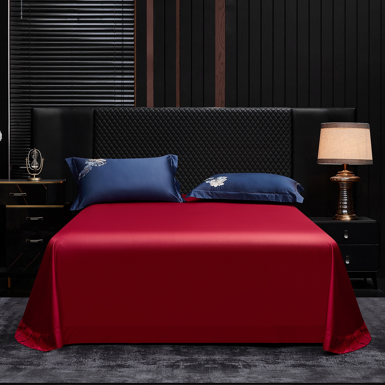 91家纺网 家纺一手货源 找家纺 （总）至爱今生 2026新款数码印花长绒棉四件套-新魅宴