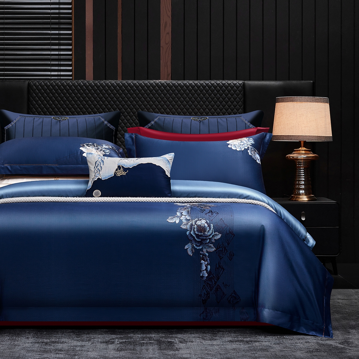 91家纺网 家纺一手货源 找家纺 （总）至爱今生 2026新款数码印花长绒棉四件套-新魅宴