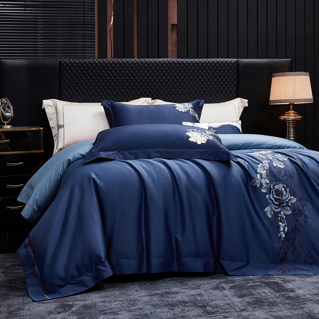 91家纺网 家纺一手货源 找家纺 （总）至爱今生 2026新款数码印花长绒棉四件套-新魅宴