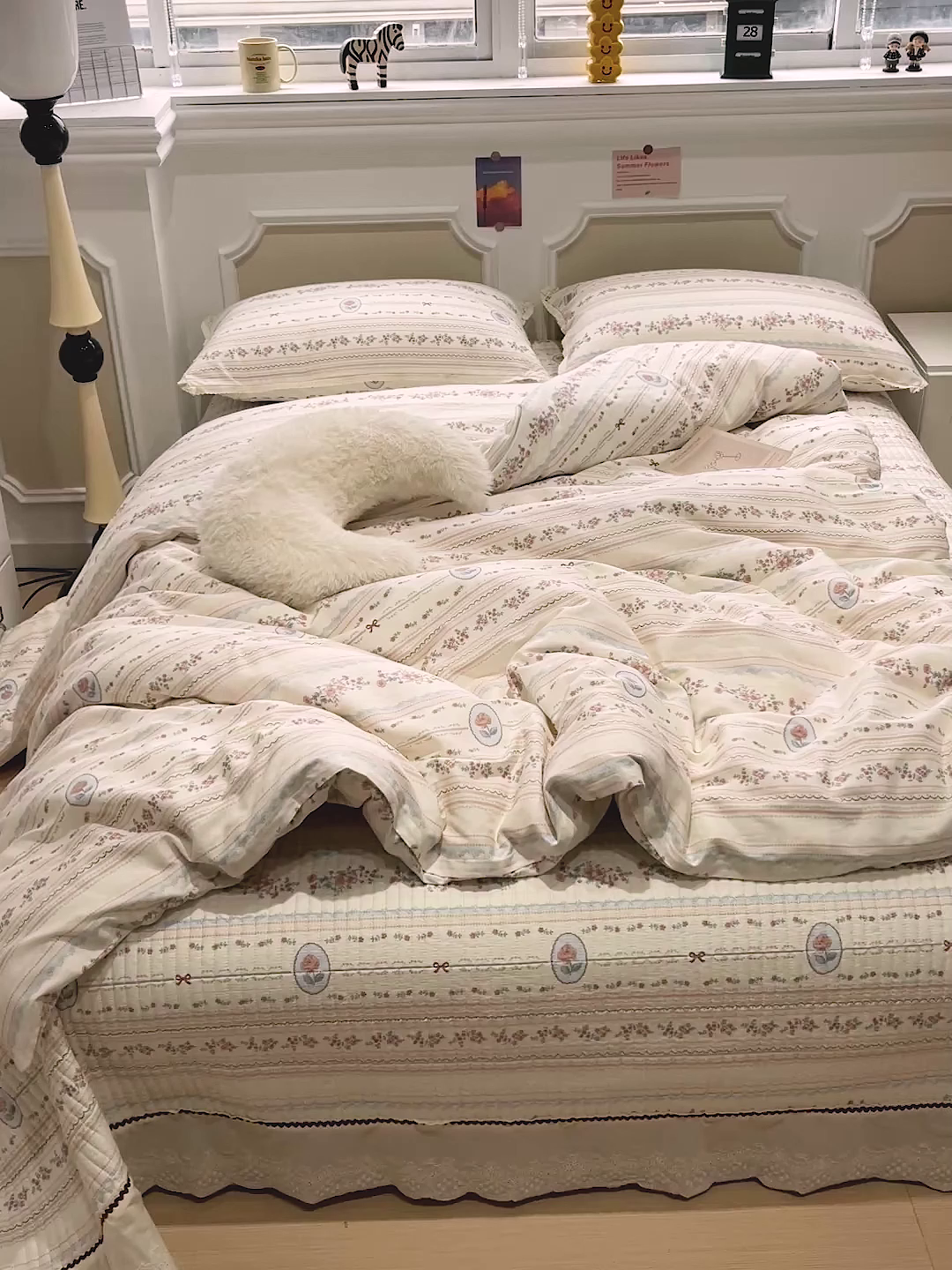 91家纺网 家纺一手货源 找家纺 简一 2026新款全棉床盖四件套 绚丽多姿