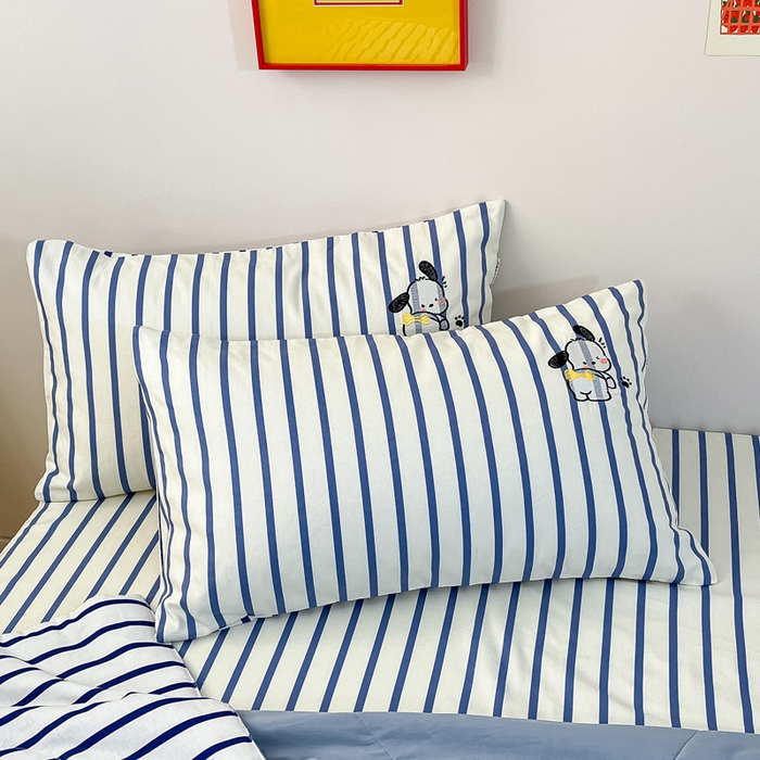 91家纺网 家纺一手货源 找家纺 雅居纺家纺 2026新款全棉绣花夏被夏凉被空调被可配同款老粗布四件套 夏被-Happy小狗