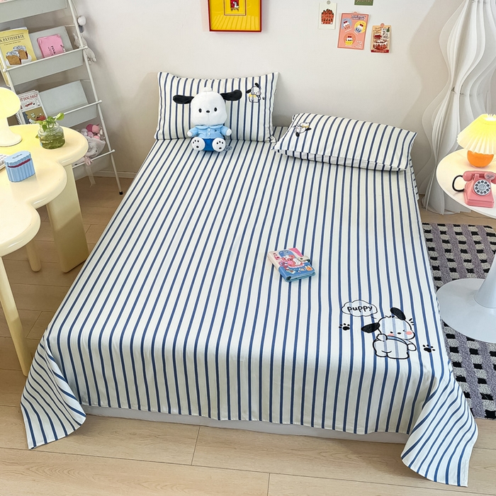 91家纺网 家纺一手货源 找家纺 雅居纺家纺 2026新款全棉绣花夏被夏凉被空调被可配同款老粗布四件套 夏被-Happy小狗