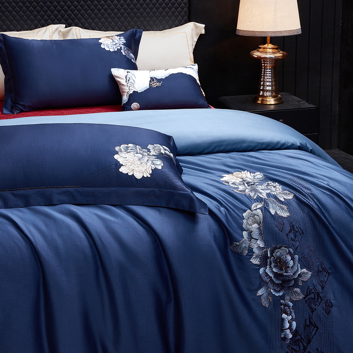 91家纺网 家纺一手货源 找家纺 （总）至爱今生 2026新款数码印花长绒棉四件套-新魅宴