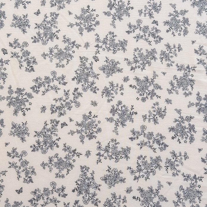 91家纺网 家纺一手货源 找家纺 爱多多家居 2026新款针织棉双层纱床笠 床笠三件套  床笠-花丛灰