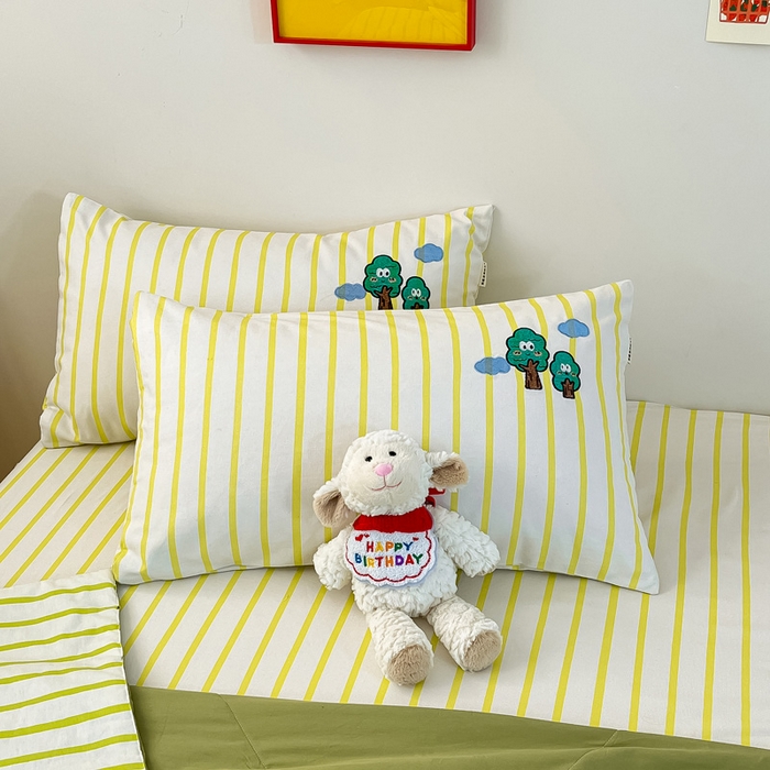 91家纺网 家纺一手货源 找家纺 雅居纺家纺 2026新款全棉绣花夏被夏凉被空调被可配同款老粗布四件套 夏被-发财树