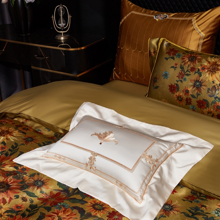 91家纺网 家纺一手货源 找家纺 （总）至爱今生 2026新款数码印花长绒棉四件套-向阳花开